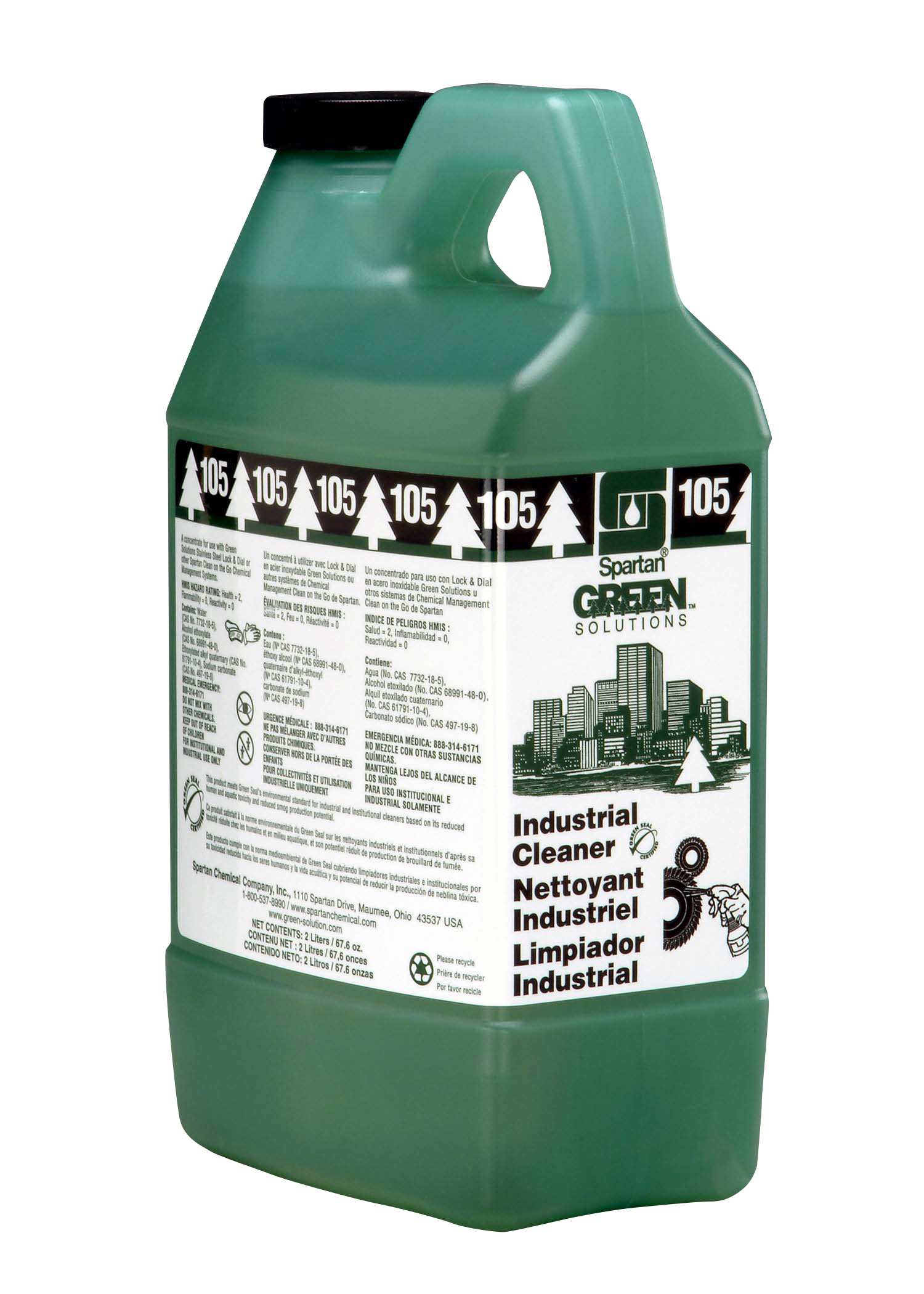 Green Solutions® Industrial Cleaner 105 2 liter (4 per case)